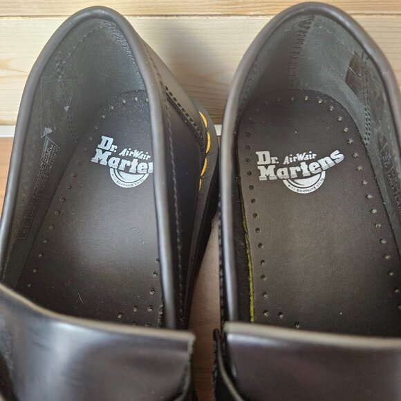 Doc Martens Adrian Quad Black Leather Slip On Platform Tassel Loafers SizeM9/W10 - Picture 4 of 14